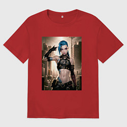 Футболка оверсайз мужская Jinx model, цвет: красный