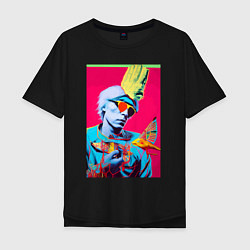Мужская футболка оверсайз Andy Warhol - self-portrait