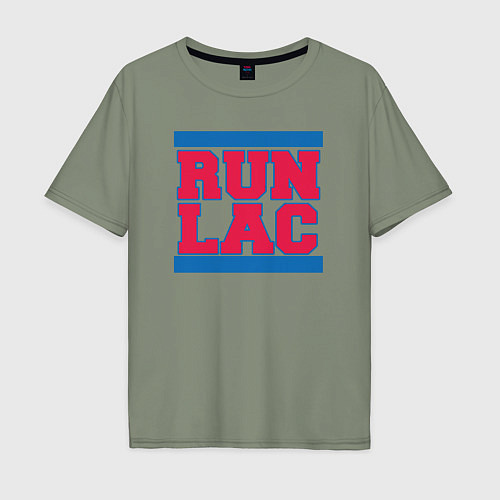 Мужская футболка оверсайз Run Clippers / Авокадо – фото 1