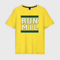 Футболка оверсайз мужская Run Milwaukee Bucks, цвет: желтый