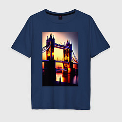 Мужская футболка оверсайз Тауэрский мост