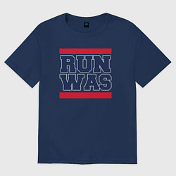 Футболка оверсайз мужская Run Washington Wizards, цвет: тёмно-синий