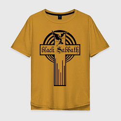 Мужская футболка оверсайз Black Sabbath Cross