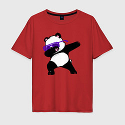 Мужская футболка оверсайз Dab panda