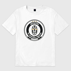 Футболка оверсайз мужская Juventus club, цвет: белый