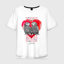 Мужская футболка оверсайз Любовь Love Amore