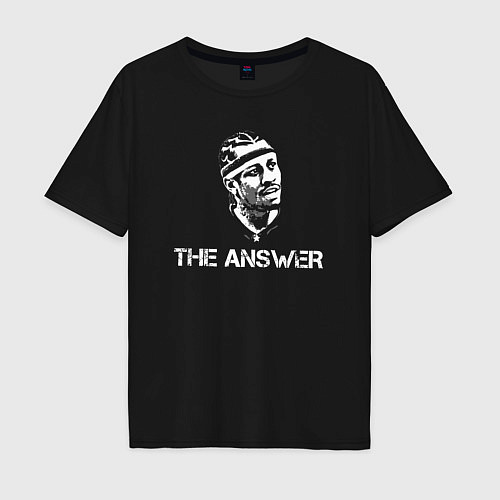 Мужская футболка оверсайз Allen Iverson / Черный – фото 1