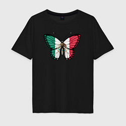 Мужская футболка оверсайз Мексика бабочка