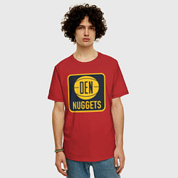 Футболка оверсайз мужская Den Nuggets, цвет: красный — фото 2