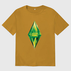 Мужская футболка оверсайз Знак персонажа Симс