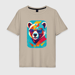 Мужская футболка оверсайз Pop-Art Panda
