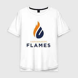 Мужская футболка оверсайз Copenhagen Flames лого