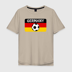 Футболка оверсайз мужская Football Germany, цвет: миндальный