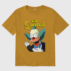 Мужская футболка оверсайз Krusty the clown
