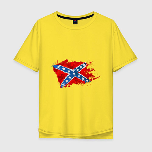 Мужская футболка оверсайз Конфедерация брызги / Желтый – фото 1