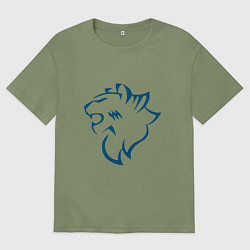 Футболка оверсайз мужская Логотип Sitrak, цвет: авокадо