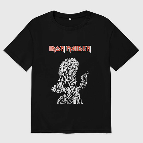 Мужская футболка оверсайз Iron Maiden: Killers / Черный – фото 1