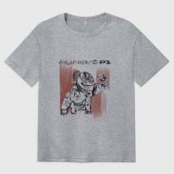 Мужская футболка оверсайз Always P1 black