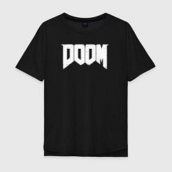 Мужская футболка оверсайз Doom nightmare mode