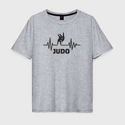 Мужская футболка оверсайз Judo pulse
