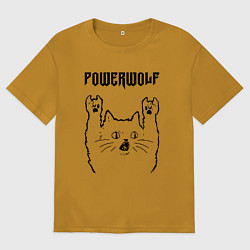 Мужская футболка оверсайз Powerwolf - rock cat