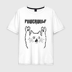 Мужская футболка оверсайз Powerwolf - rock cat