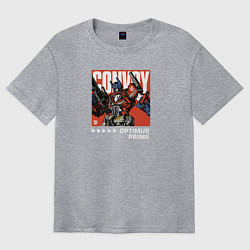 Мужская футболка оверсайз Трансформеры: Оптимус Прайм