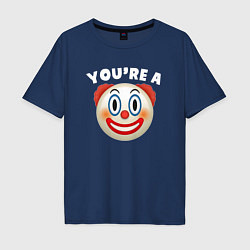 Мужская футболка оверсайз You are clown