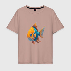 Мужская футболка оверсайз Рыбка мечты