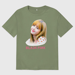 Футболка оверсайз мужская Lisa Blackpink, цвет: авокадо