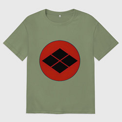 Футболка оверсайз мужская Клан Такэда Total War: Shogun 2, цвет: авокадо