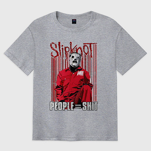 Мужская футболка оверсайз Slipknot Corey / Меланж – фото 1