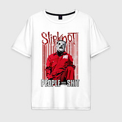 Футболка оверсайз мужская Slipknot Corey, цвет: белый