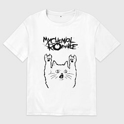 Мужская футболка оверсайз My Chemical Romance - rock cat