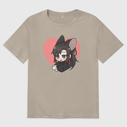 Мужская футболка оверсайз Wei Wuxian heart