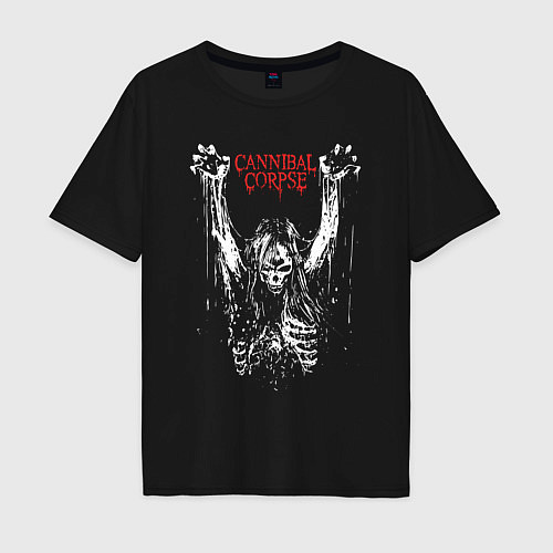 Мужская футболка оверсайз Cannibal Corpse арт / Черный – фото 1