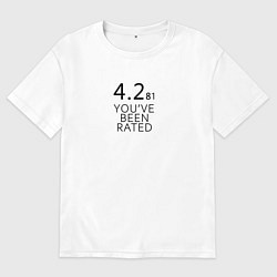 Мужская футболка оверсайз Нырок - Черное зеркало