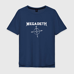Футболка оверсайз мужская Megadeth: Cryptic Writings, цвет: тёмно-синий