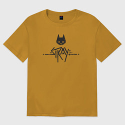 Мужская футболка оверсайз Stray street cat