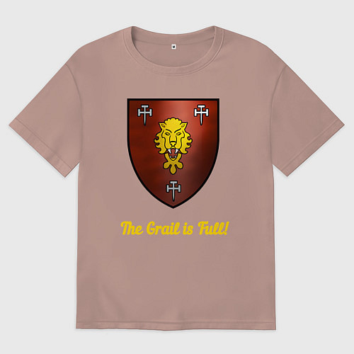 Мужская футболка оверсайз Рыцари Лионесса Warhammer: Total War / Пыльно-розовый – фото 1