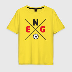 Футболка оверсайз мужская England, цвет: желтый