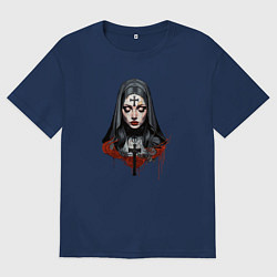 Мужская футболка оверсайз Evil Nun