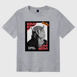 Мужская футболка оверсайз Rap god