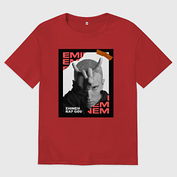 Мужская футболка оверсайз Rap god