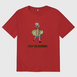 Мужская футболка оверсайз Я играю на баяне