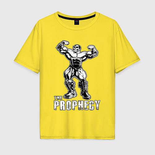 Мужская футболка оверсайз The prophecy / Желтый – фото 1