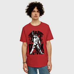 Футболка оверсайз мужская Queen rock you, цвет: красный — фото 2