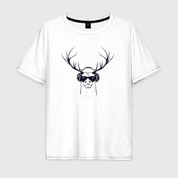 Мужская футболка оверсайз Music deer
