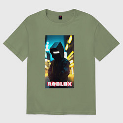 Мужская футболка оверсайз Roblox cyberpunk