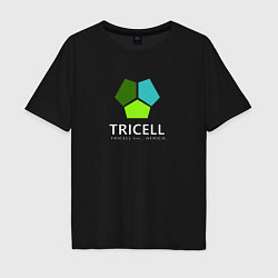 Футболка оверсайз мужская Tricell Inc, цвет: черный